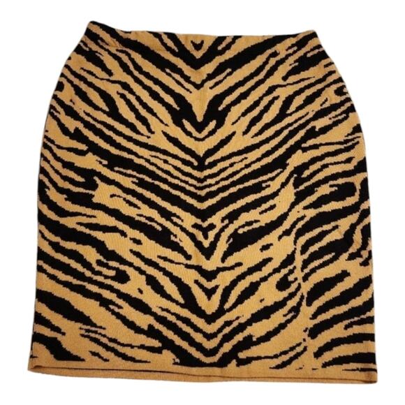 Lane Bryant brown zebra lion print stretch comfy sweater shirt plus size 4X New - Picture 4 of 8